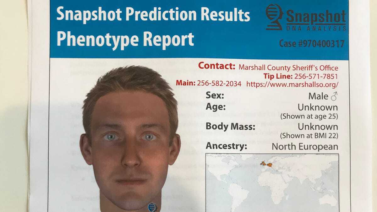 [IMAGE] DNA yields prediction of victim's appearance in 1997 cold case