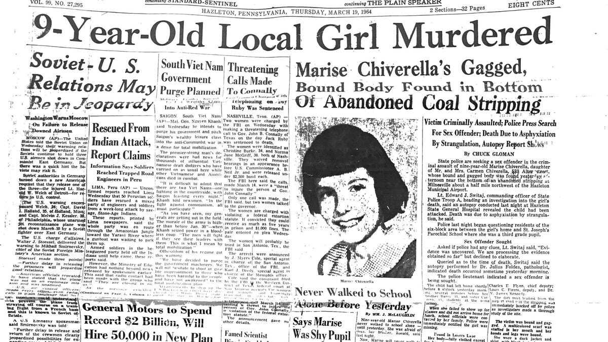 [IMAGE] A girl's 1964 murder in Hazelton is finally solved. Could it help close one of Bucks County's decades-old cold cases?